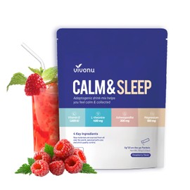 VivoNu VivoNu Calm & Sleep Powdered Drink Mix Raspberry L Theanine Ksm-66 Ashwagandha Magnesium Glycinate Vitamin D 3 Supplements for Relaxation & Focus (VSC_M2)