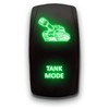 Tank Mode - Green - Laser Etched Toggle Switch 20A