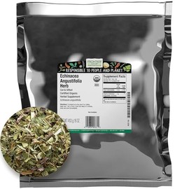 Frontier Co-op Organic Echinacea Angustifolia Herb, 1lb Bulk Bag - Cut and Sifted, Dried - Ideal for Echinacea Root Tea and Herbal Uses, Kosher