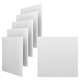 UMIACOUSTICS 6 Pcs Acoustic Panels 23.6” x 23.6” x 0.6” Flame Retardant Sound Absorbing Panels for Wall, Drop Ceiling Tiles. (White)