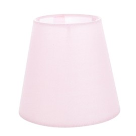 Uonlytech Small Lamp Shades Pink Light Shade Clip On E14 Linen Lampshade Barrel Fabric Lamp Shade Replacement for Table Floor Lamp, 5.5x5.5x5.11