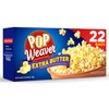 Pop Weaver Microwave Popcorn, Extra Butter, 22 Bags per Box…
