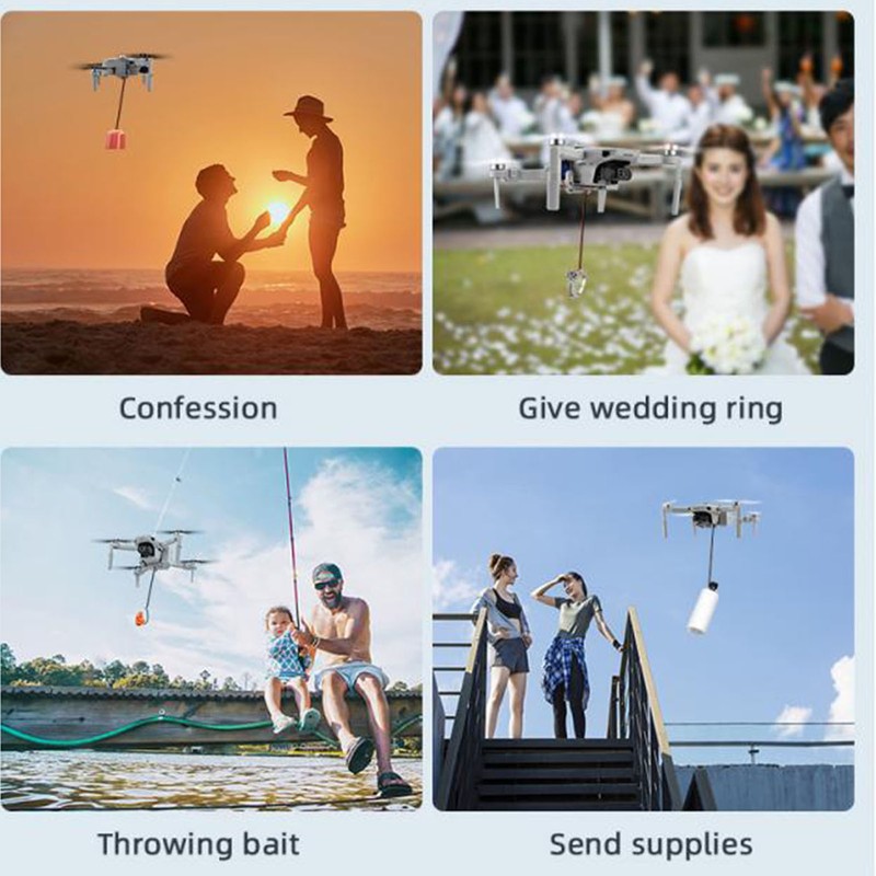 Drone Airdrop Thrower Professional Long Distance Lightweight Portable Payload Delivery