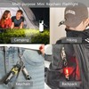 Hilngav3Pack MINI EDC Rechargeable Keychain Flashlight, 300 Lumens USB C