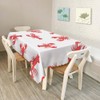 Walmsco Tablecloth Red Crayfish Pattern Decor For Dining Room Kitchen
