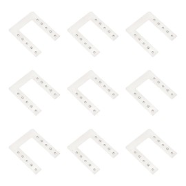 The Lord of the Tools 100Pcs Solar Panel PV Earth Clamps 42x50mm Stainless Steel Solar Panel Cable Clamp for Photovoltaic System Motorhome Boat Aluminum Guide Rails