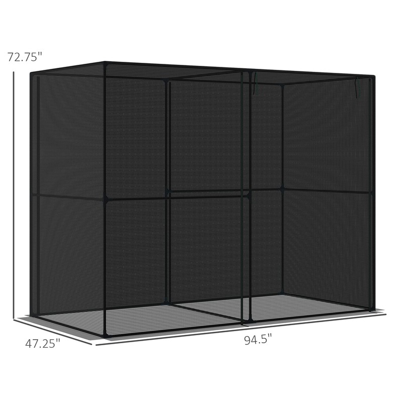 Outsunny 4' x 8' Crop Cage, Plant Protection Tent with