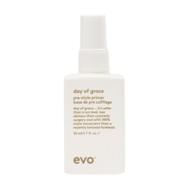 EVO Day of Grace Pre-Style Primer - Leave-in Heat Protectant Spray - Moisturizes, Detangles & Smooths Hair - Travel Size, 50ml / 1.7fl.oz | EVO