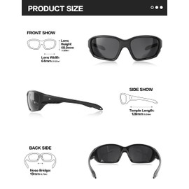Bircenpro Sunglasses for Men Polarised: Women UV Protection Glasses for Fishing, Driving, Cycling, Running, B-black frame black lens