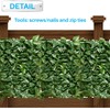 Patio Paradise 58" x 196" Faux Laurel Leaves Privacy Fence