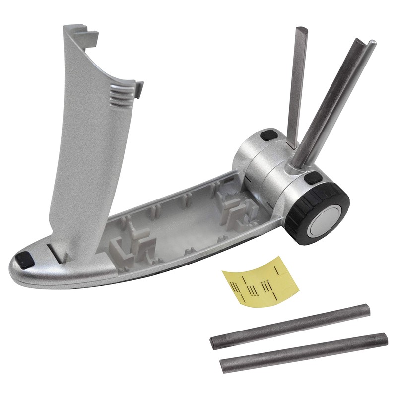 DMT Diamond-VEE Diamond Folding Sharpener, Fine, Silver/Black, 157 x 57