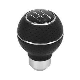 Keenso Gear Lever Head, Gear Knob 5 Speed M8 M10 M11 M12 Universal Aluminium Car Manual Transmission Gear Knob (White)