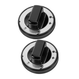 OSALADI Ergonomic Gas Burner Knobs 2pcs Replacement Stove Knobs for Commercial Cooktops Heat Resistant Abs