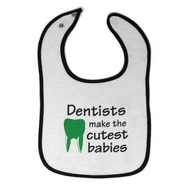 Toddler & Baby Bibs Burp Cloths Dentist Dentists Make The Cutest Babies Teeth Dental Cotton Baby Items for Baby Girl & Boy White Black Design Only