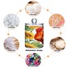Zhirexin Sunflower Rooster 2PC Airtight Transparent Plastic Storage Jar, Food