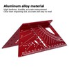 Woodworking Square Size Measure Ruler Aluminum Alloy 3D Mitre 45