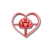 Heart in Heart Dog Paw Cookie Cutter