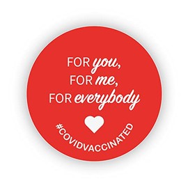 stika.co For you, for me, for every, Paper Labels, I've had my Covid Vaccination Stickers, Paper