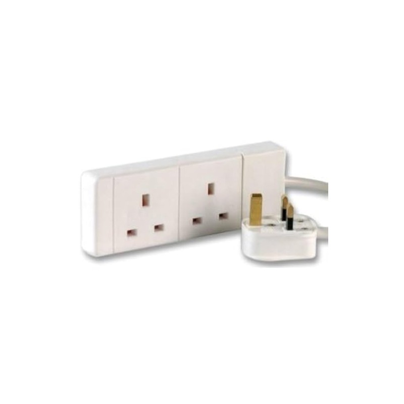 Aptii 2 Socket Gang Power Cord Extension 5 meters