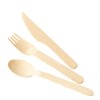 Fiesta Green Biodegradable Disposable Wooden Forks Cutlery - Pack of