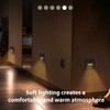 Arotelicht 8Pack LED Recessed Step Light with Motion Sensor, Warm