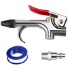 SARDVISA 2-Way Connection Air Nozzle Blow Gun, Rubber Tip Air
