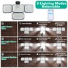 KOCASO Solar Outdoor Lights, 333 LED 3000LM Security Lights with