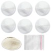 Washable Nursing Pads, Pack of 6, White, Washable Nursing Pads,