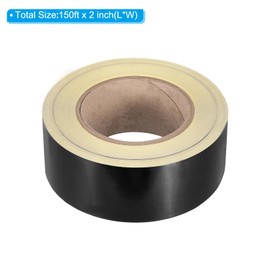 PATIKIL Reflective Tape, 1 Roll 50 Yards x 2 Inch Waterproof Tape with High Visibility Caution Warning Safety Tape Reflector for Trucks Trailers Cars, Black