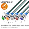 Gebildet 5pcs LED Metal Indicator Light Waterproof Signal Lamp 6mm