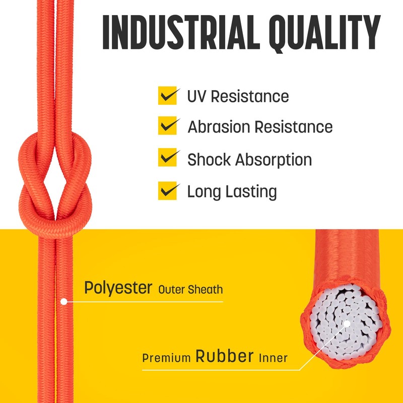 Kamu Synber Bungee Cord 5mm x 20m Elastic Shock Cord