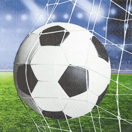 20 Napkins Football in the Net | Children | Children's Birthday | Boy | World Cup | Euro | Table Decoration | Decoupage | Decoupage | Decoupage | Decoupage | Decoupage | 33 x