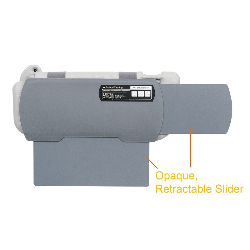 Car Visor Sunshade Extender, Window Shade, Anti-Glare Sun Blocker for