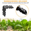 Gardrip Drip Irrigation Elbow Fittings：50 Pieces Barbed Elbow Irrigation Parts