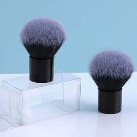 Reazana Makeup Brushes Kabuki Brushes 2pcs Fashion Powder Foundation Brush Contour Blush Brush Face Blender Brush Bronzer Mineral Cosmetics Buffing Blending Brushes Soft Synthetic Fibers (Round Top)