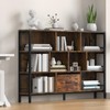 Winkalon Bookshelf, 10 Cube Bookshelf with Canvas Drawer, 3 Tier