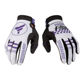 Fast passion Motorcycle Gloves for Men Women,Full Finger Mountain Dirt Bike Gloves,Motocross Gloves Anti-Slip MX MTB ATV BMX Road Racing,Biking,Riding Cycling Gloves (White/Purple02, L)