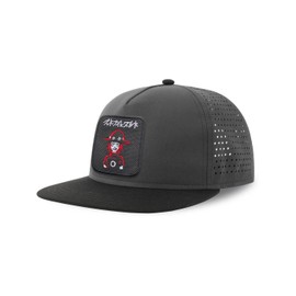 Ichi Taichiro Arima Streetwear Hat with Flat Visor Embroidered Patch Graphite Grey