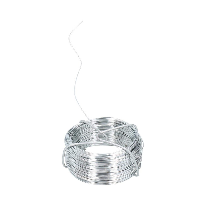 Galvanised Wire Roll Hanging Pictures Garden Wire 2pc Set 80