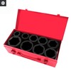 TONYNOL 1" Inch Drive Deep Impact Socket Set,9 Pieces,6-Point,Metric Sizes(24mm,27mm,30mm,32mm,36mm,38mm,41mm,46mm,50mm),Cr-Mo