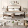 Floating Nightstand Set of 2 with 2 Storage Drawers and