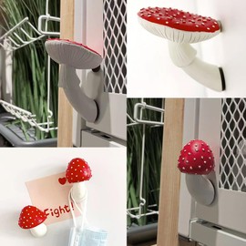3 PCS Mushroom Refrigerator Magnets, Fairy Tale Red Mushroom Fridge Magnets, Cute Plant Fridge Magnets, Home Office Creative Refrigerator Sticker