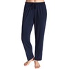 Latuza - Pantalones de pijama de punto para mujer, marino,