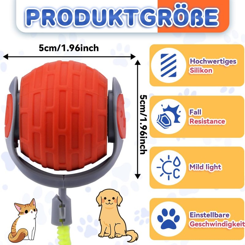 Electric Cat Toy, Interactive Cat Toy, Self-Activity Rolling Ball, Interactive