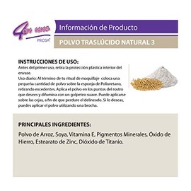 Prosa Polvo Traslucido de Arroz Natural 3, 2 Piezas | 1 Jabón 50gr La Artesanal