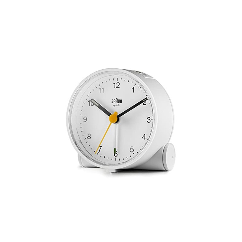 BRAUN/Brown BC01W Table Clock (Desk Clock) Analog Alarm Clock White