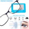 Bifocal Reading Glasses Women Blue Light Blocking With Clear Top