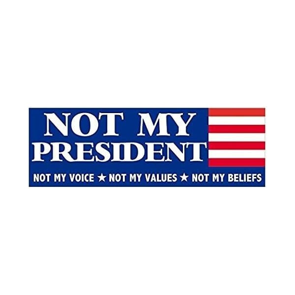 3 Pack Reflective RWB Not My President Voice Values Beliefs