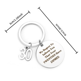 30th Birthday Gifts for Women,30th Birthday Gifts for Men,30th Birthday Gifts for Her,Mens 30th Birthday Gift Ideas,30 Birthday Gift for Women Keyring,Funny Gifts for 30 Year Old Man Joke Presents