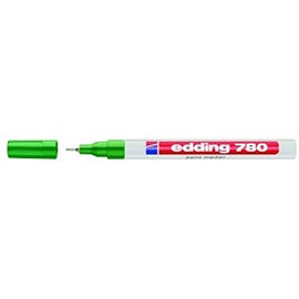 Edding Glanzlack Marker Sharpie Fine (0.8 mm) 780 Package 8 Colours To Choose, green, fein